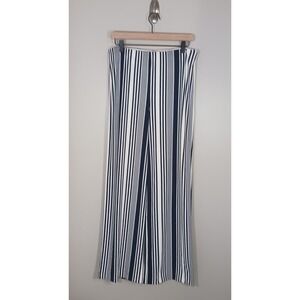 Boston Proper Striped Nautical Coastal Pull-On Pants Women's Size M